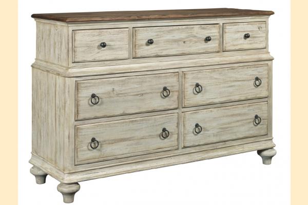 Kincaid Weatherford-Cornsilk Bedroom Wellington Dresser
