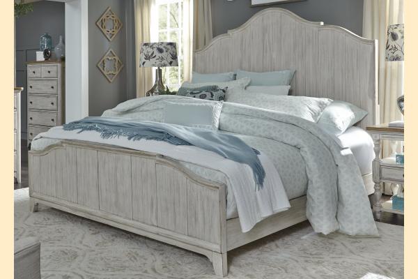 Liberty Farmhouse Reimagined King Panel Bed