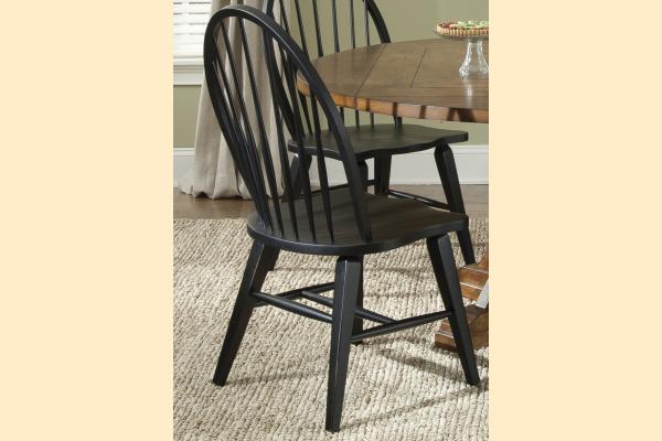 Liberty Hearthstone Windsor Back Side Chair-Black