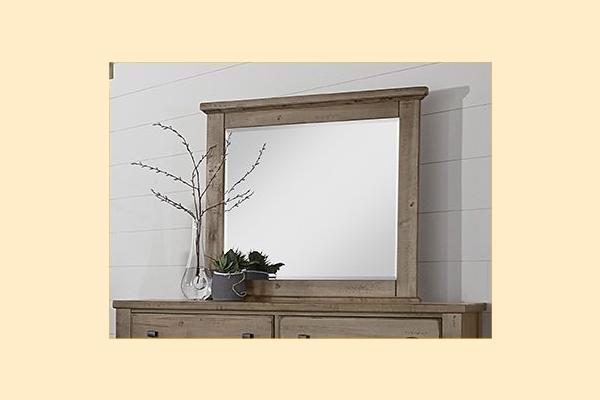 VB Artisan & Post  Cool Rustic-Stone Grey Landscape MIrror