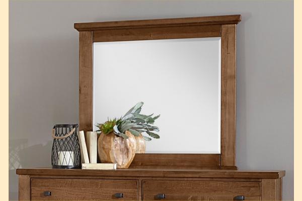 Vaughan Bassett Solids A&P Cool Rustic-Amber Landscape MIrror