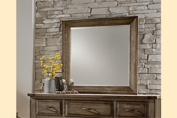 Vaughan Bassett Solids A&P Maple Road-Maple Syrup Landscape Mirror