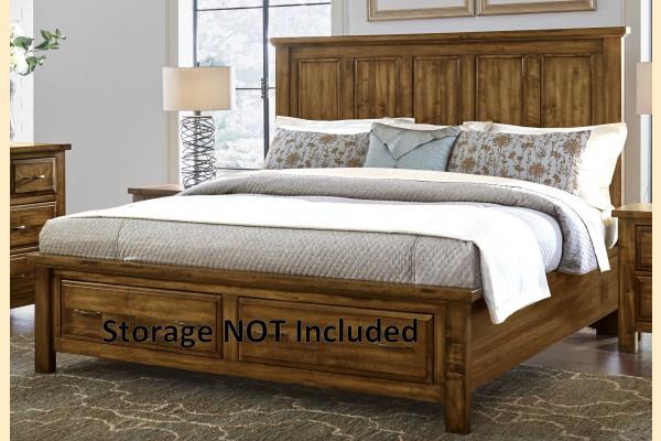 Vaughan Bassett Solids A&P Maple Road-Antique Amish King Mansion Bed