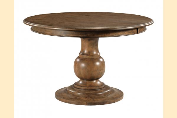 Kincaid Ansley- Dining Whitson Round Pedestal Dining table with one 20
