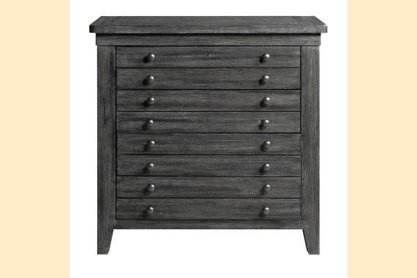 Kincaid Acquisitions Brimley Map Drawer Bachelor's Chest-Raven Finish